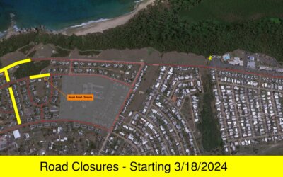 USCG Housing Area – Vehicle Traffic Access Routes and Closed Roads