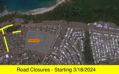 USCG Housing Area – Vehicle Traffic Access Routes and Closed Roads